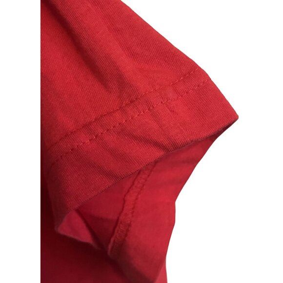 P. Diddy Sean John Red 100% Cotton 2XL Mens V Neck Logo Tshirt EST 1998 NWT - Picture 13 of 15